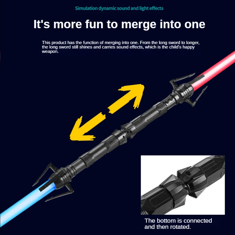 2023 New Cyberpunk Laser Sword，Sound effects, scalable, seven colors，c