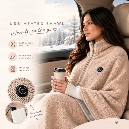 🔥 Portable Electric Heated Blanket & Shawl