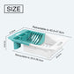 [Thickened and Widened] Multifunctional Kitchen Dish Drying Rack Retractable Drain Basket