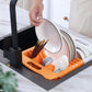 [Thickened and Widened] Multifunctional Kitchen Dish Drying Rack Retractable Drain Basket