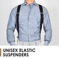 👔✅ 50% OFF! Men's X-Back Suspenders with Hook Clips – Adjustable & Heavy-Duty