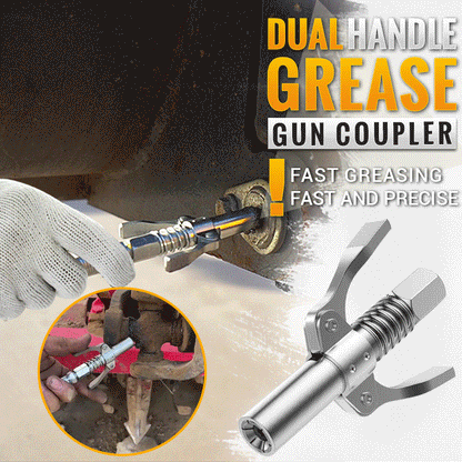 🔥2025 New Arrival 49% OFF🔥High Pressure Dual Handle Grease Gun Coupler
