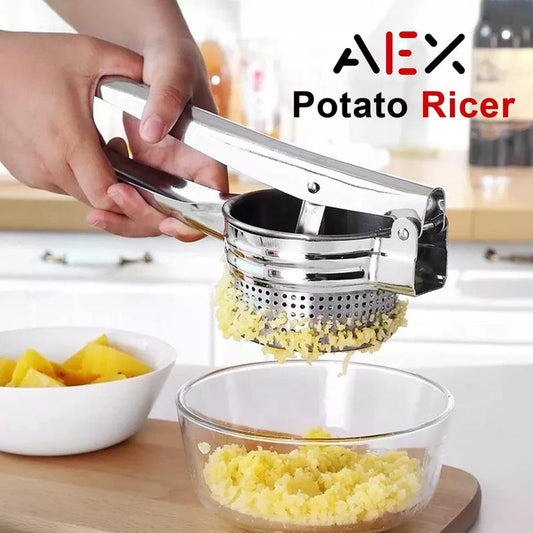 📢📢49%  OFF !! ⏰AEX Multifunctional Stainless Steel Potato, Juice & Food Press