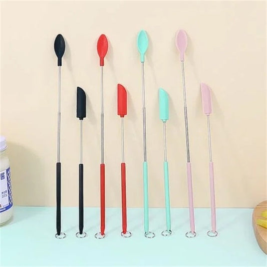 Mini Silicone Telescopic Scraper/ Scraping Spoon