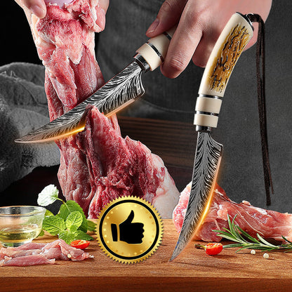 💪Limited Time Half Price - Sharp Curved Blade Boning Knife Set with Gift Box