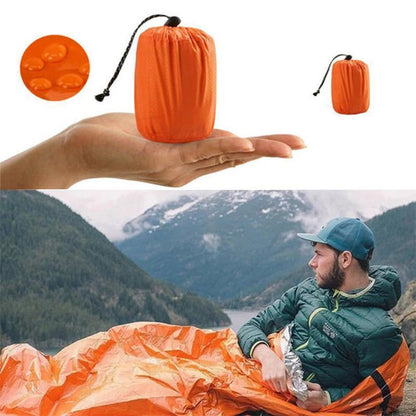 ⛺Emergency Thermal Sleeping Bag | Survival Camping Warm Sleep Sack