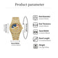 ⌚Iced Out Gold US Flag Eagle Watch Diamond Quartz Watch