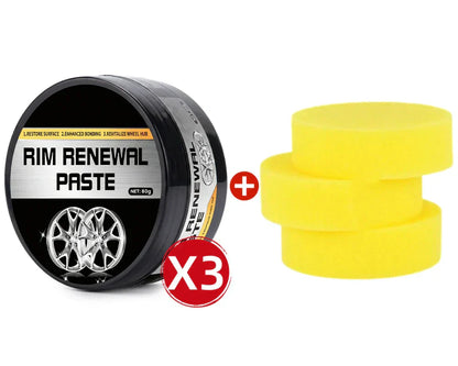 🚗✨ All-in-One Wheel Restoration Paste – Scratch Removal, Molecular Bonding, Safe for All Alloys 💎
