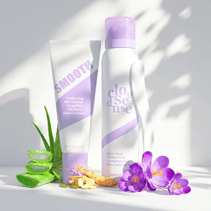 🧴New Arrival 50% OFF! 💖Gentle & Painless Hair Removal Cream Duo for Sensitive Skin Say Goodbye To Unwanted Hair Without Pain! 👋