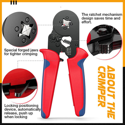 🔥Hot Sale 🎊Ratchet Tubular Terminal Wire Crimpers Set