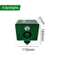 🔥Stay safe outdoors✅Solar-powered animal repellent warning lights with loud alarm