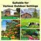 🔥Stay safe outdoors✅Solar-powered animal repellent warning lights with loud alarm