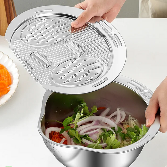 🔥HOT SALE🔥Stainless Steel Rice Strainer Bowl