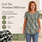 👚Women's Casual Printed Round Neck Short Sleeve Top
