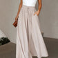 👖 LIMITED-TIME 50% OFF! ✨ Wide-Leg High-Waisted Pants – Cotton Blend, Loose Fit, Drawstring 🌿
