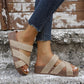 🏖️2026 Summer New Arrive✨Women's Criss-Cross Woven Strap Wedge Sandals – Comfortable, Stylish & Perfect for Summer Days ☀️