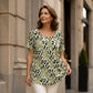 👚Women's Casual Printed Round Neck Short Sleeve Top