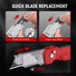 🔪✨2-in-1 Foldable Utility Knife & Scraper Portable Razor Scraper for Sticker Glue Paint Glass Tile Cleaning