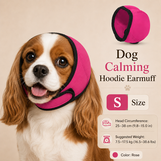 🐶No-Stress Waterproof Dog Ear Muff | Instantly Calm Anxious Dogs, Noise Cancelling Ear Cover for Fireworks & Thunder