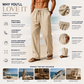 👖50% OFF!✨Men's Breathable Linen Trousers – Loose Fit, Drawstring Waist, Functional Pockets 🌿