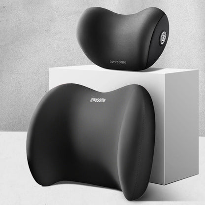 🚗💤 50% OFF! This memory foam neck pillow turns every car ride into a first-class experience—it’s ergonomic, breathable, and really stays in place. Luxurious lychee texture—no more sweaty neck. ⏳ Limited time offer: free lumbar pillow!