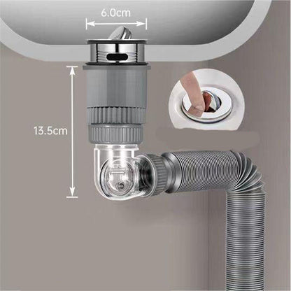 Universal Rotation of Anti-Odor Anti-Clogging Sewer Pipes