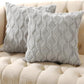 📢📢50% OFF !! ⏰Soft Plush Cushion Cover with Embroidered Geometric Diamond Pattern Minimalist Solid Color Throw Pillow Case for Sofa