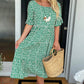 🏖️2026 Summer Hot Sale 50% OFF💃Round Neck Polka Dot Print Midi Dress