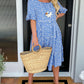 🏖️2026 Summer Hot Sale 50% OFF💃Round Neck Polka Dot Print Midi Dress
