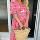 🏖️2026 Summer Hot Sale 50% OFF💃Round Neck Polka Dot Print Midi Dress