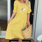 🏖️2026 Summer Hot Sale 50% OFF💃Round Neck Polka Dot Print Midi Dress