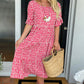 🏖️2026 Summer Hot Sale 50% OFF💃Round Neck Polka Dot Print Midi Dress