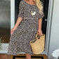 🏖️2026 Summer Hot Sale 50% OFF💃Round Neck Polka Dot Print Midi Dress