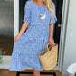 🏖️2026 Summer Hot Sale 50% OFF💃Round Neck Polka Dot Print Midi Dress