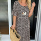 🏖️2026 Summer Hot Sale 50% OFF💃Round Neck Polka Dot Print Midi Dress