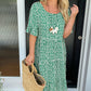 🏖️2026 Summer Hot Sale 50% OFF💃Round Neck Polka Dot Print Midi Dress