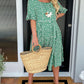🏖️2026 Summer Hot Sale 50% OFF💃Round Neck Polka Dot Print Midi Dress