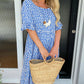 🏖️2026 Summer Hot Sale 50% OFF💃Round Neck Polka Dot Print Midi Dress