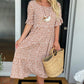 🏖️2026 Summer Hot Sale 50% OFF💃Round Neck Polka Dot Print Midi Dress