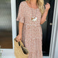 🏖️2026 Summer Hot Sale 50% OFF💃Round Neck Polka Dot Print Midi Dress