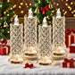 🔥49% OFF🎁 4-Piece LED Crystal Candleholder Lamp Set - Romantic Desktop Night Light