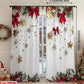 🎅Xmas Sales - 49% OFF🎄Christmas Window Curtains 2-Piece Set for Home Decor