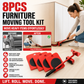 🛋️ Clearance 50% Off ✨ Furniture Moving System — Lift & Slide, 360° Rotation 🏠