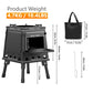 🔥🔥Portable Wood Burning Rocket Stove | 16 Vent Holes Efficient Burn | Outdoor Wood Stove | Foldable Camping Cooker