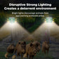 🔥Stay safe outdoors✅Solar-powered animal repellent warning lights with loud alarm