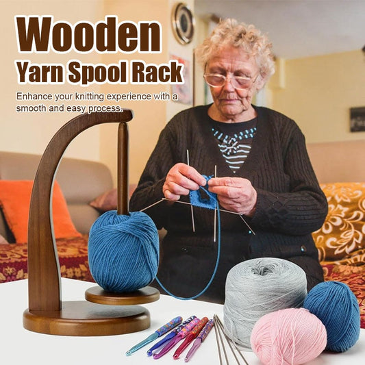 🎉Pre Xmas Sale 49% OFF🎄- Wooden Yarn Spool Rack