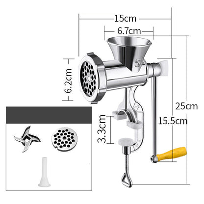 🍖Limited Time Half Price-Home Hand Crank Meat Grinder and Sausage Stuffer 💯