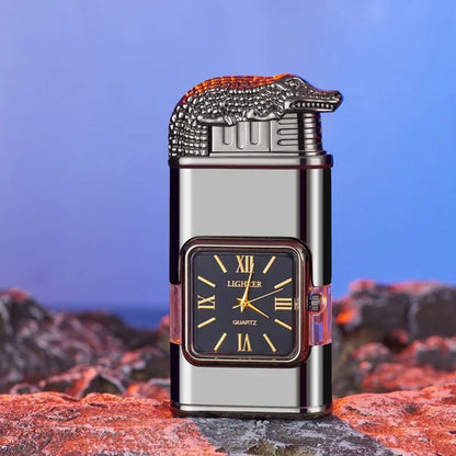 🎅Winter Limited💖Windproof Lighter Vintage Watch Bezel Jet Flame Torch