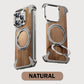 Walnut Metal Borderless Magnetic iPhone Case