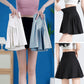 Fake Two-Piece High-Waist Sports Short Pleated Culottes